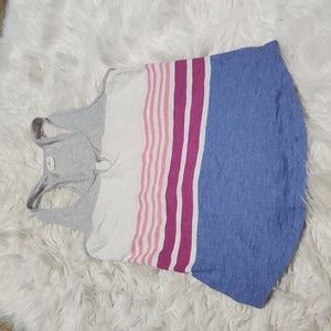 O'Neill racerback striped tank- small